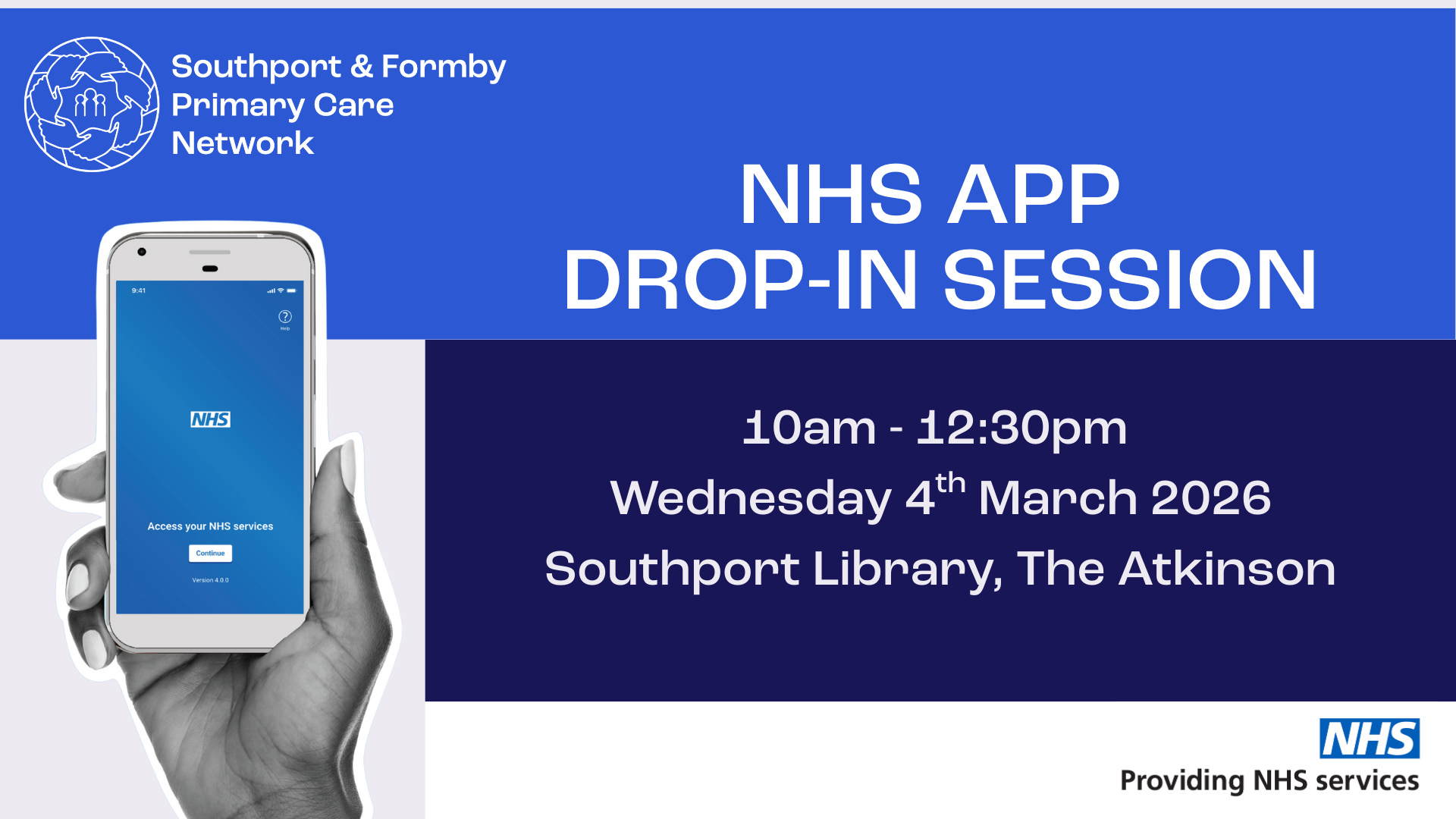 NHS App Drop-in Session